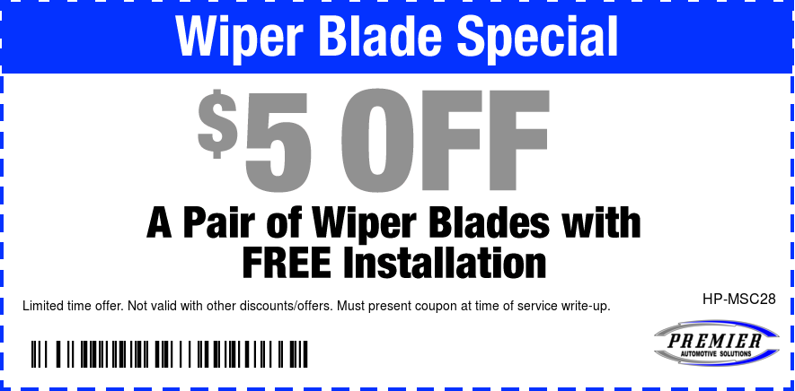 $5 OFF A Pair Of Wiper Blades