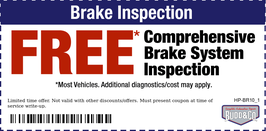 Brake Inspection FREE Comprehensive Brake System Inspection
