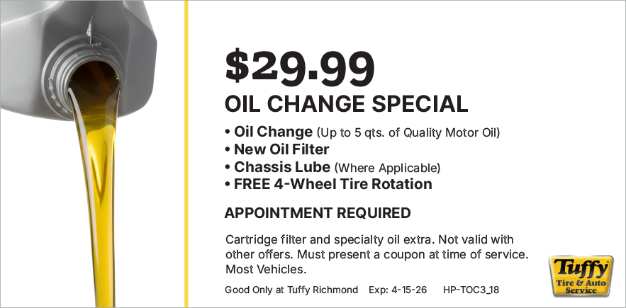 $29.99 Oil Change