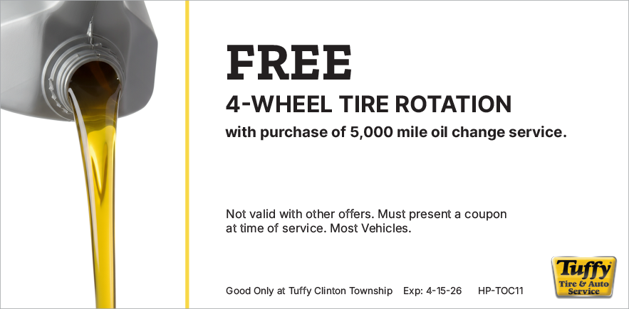 FREE Tire Rotation w/ 5k Oil Change
