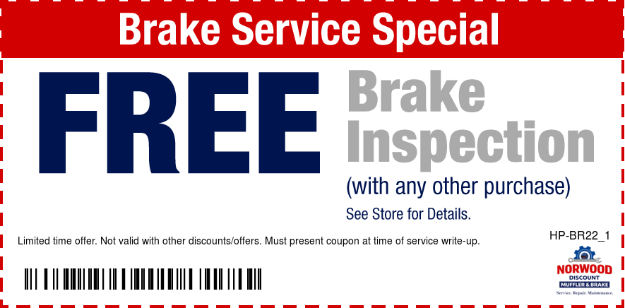 Free Brake Inspection w/Purchase