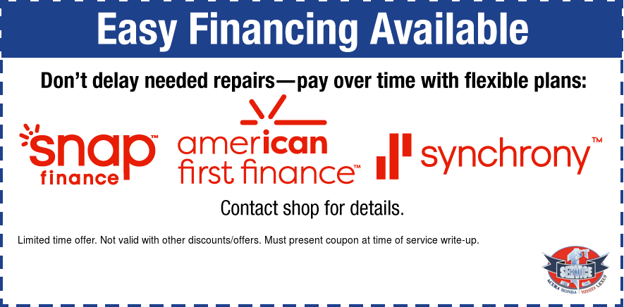 Easy Financing Avaiable Snap/American First/Synchrony