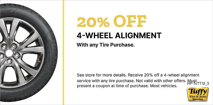 20% OFF Wheel Alignment With Any Tire Purchase