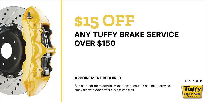 $15 OFF Any Brake Service Over $150