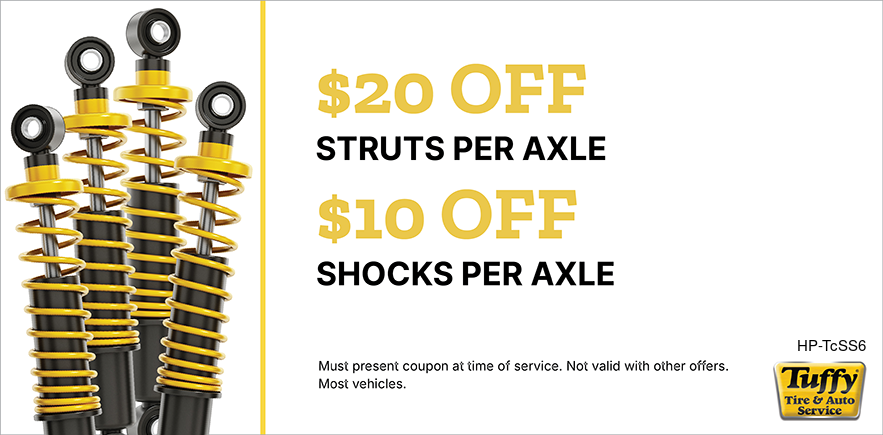 Shock & Strut Special, $20 Off Struts or $10 Off Shocks Per Axle