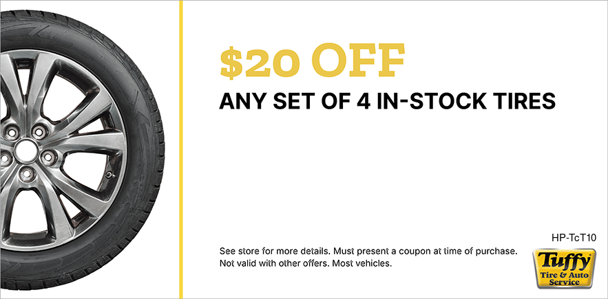 $20 Off Any Set of 4 In-Stock Tires