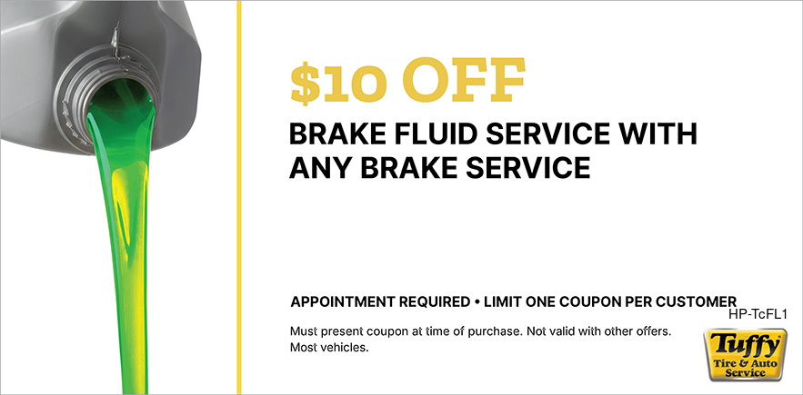 $10 OFF Brake Fluid Service