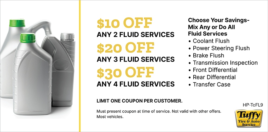 Mix Any Or Do All $10/$20/$30 Off Fluid Services