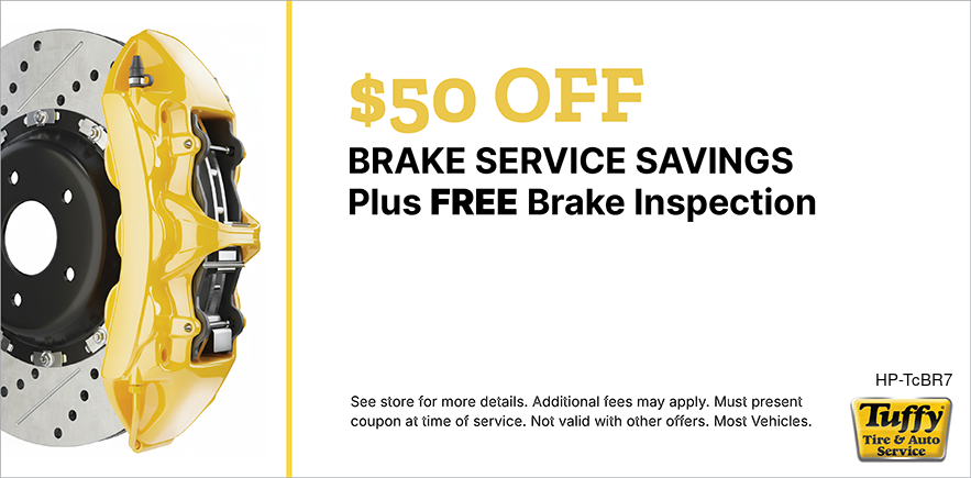 $50 OFF Brake Service Plus FREE Inspection