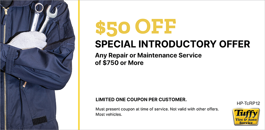 $50 OFF Any Repair Or Maintenance Service Over $750