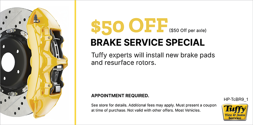 $50 OFF Brake Service 