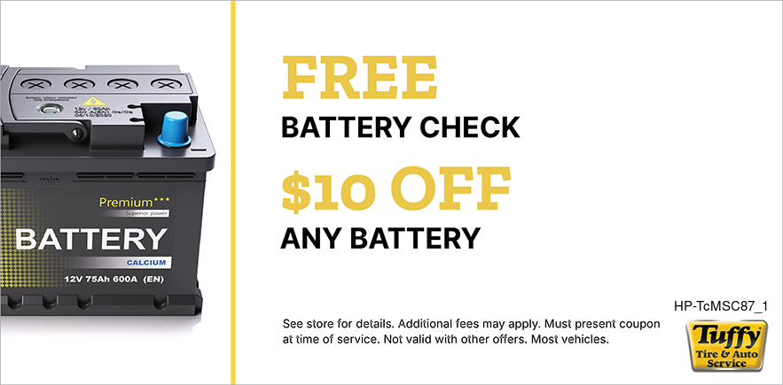 Battery Service FREE Battery Check + $10 OFF Any Battery