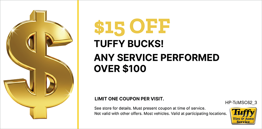 $15 OFF Any Service Performed Over $100