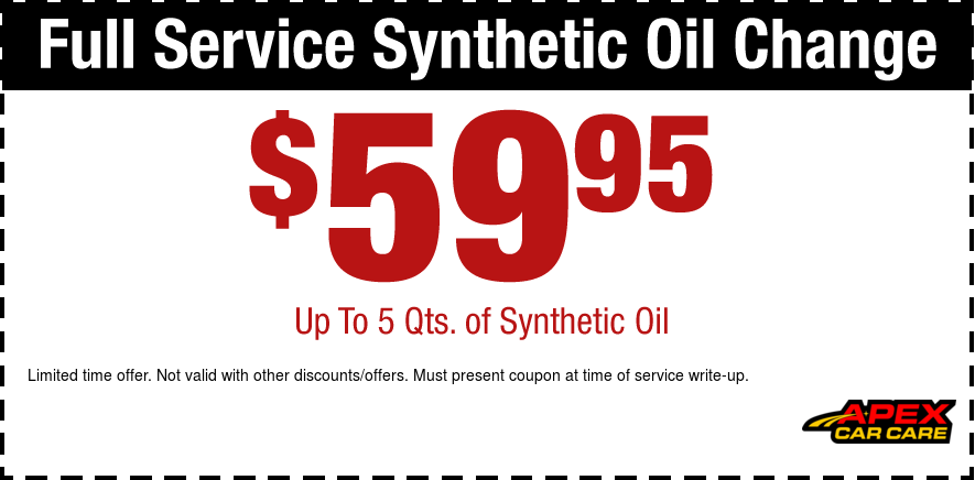 Full Service Synthetic Oil Change $59.95