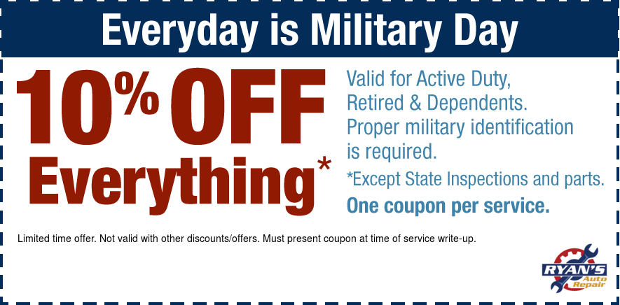10% OFF Everything for Military