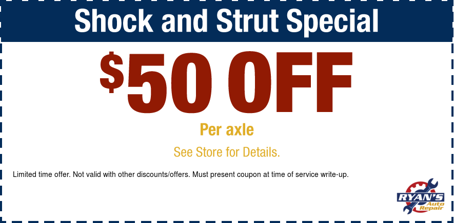 $50 Off Shocks & Struts per axle