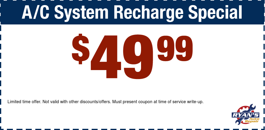A/C Recharge $49.99 