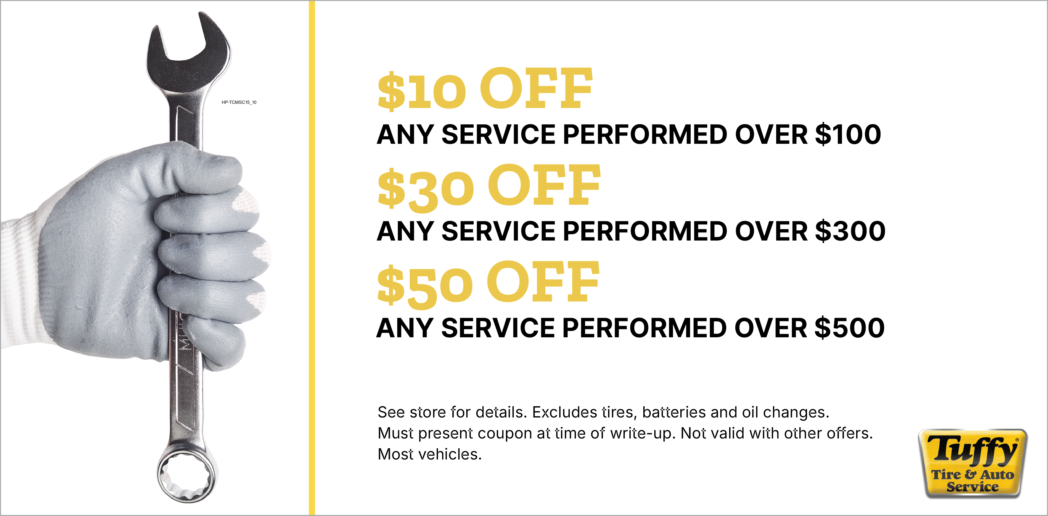 Choose Your Savings $10 OFF $100 $30 OFF $300 $50 OFF $500