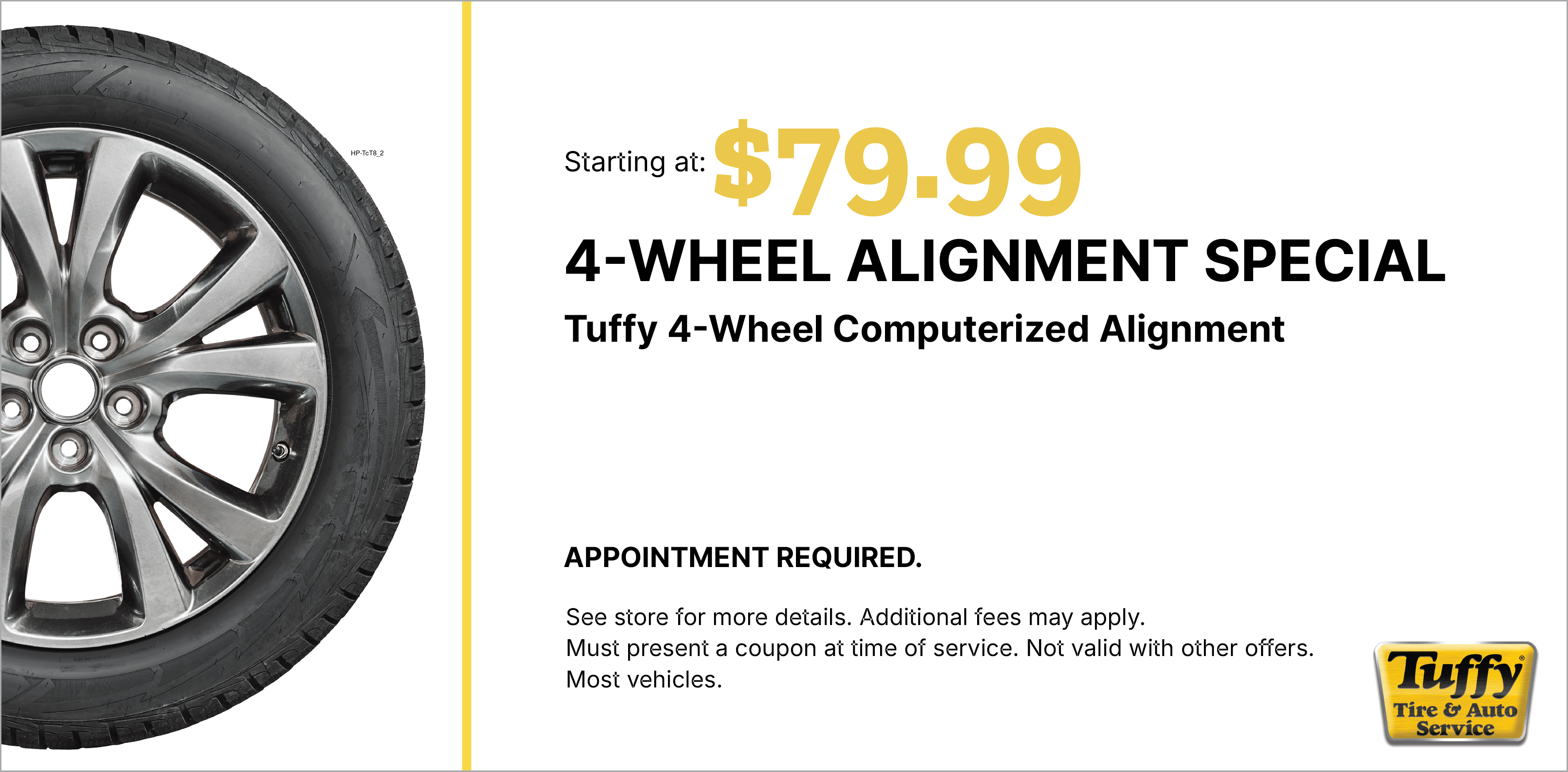 4 - Wheel Alignment Starting at $79.99