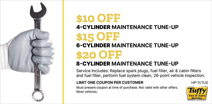 Maintenance Tune-Up $10 Off Four/$20 Off Six/ $30 Off Eight