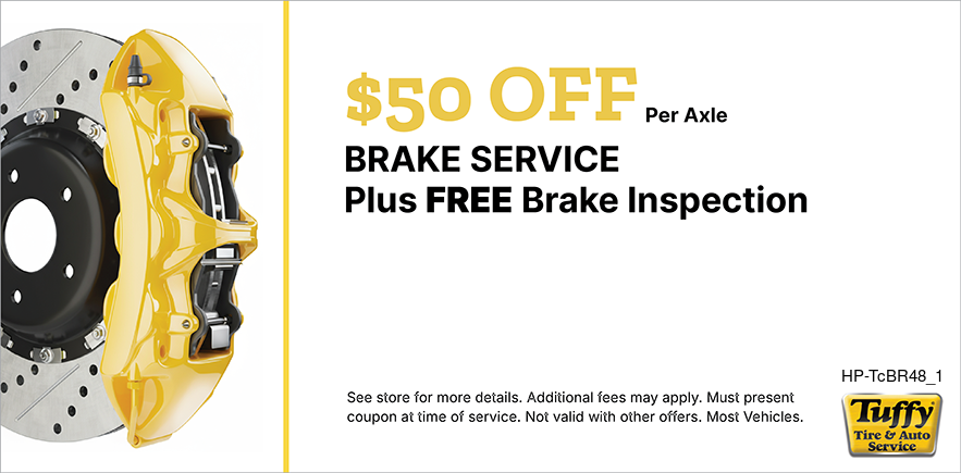 Brake Service $50 OFF Per Axle + FREE Brake Inspection