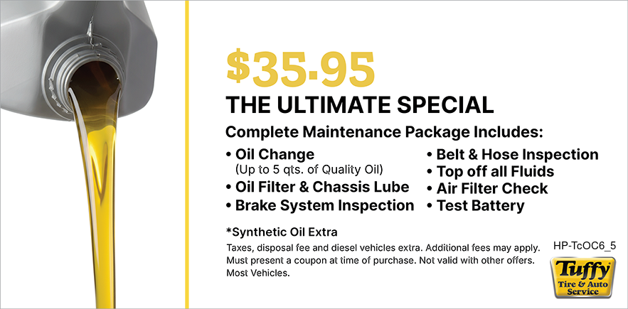 The Ultimate $35.95 Oil Change PLUS Complete Maintenace Package