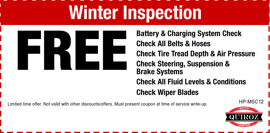 FREE Winter Inspection