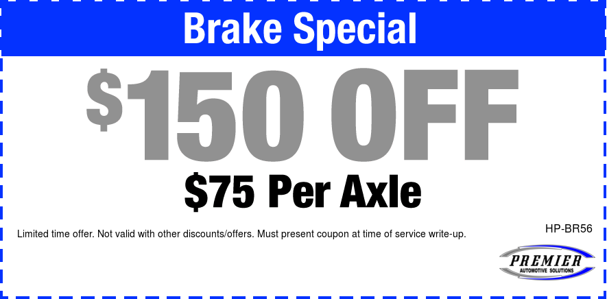 Brake Special $150 OFF $75 per Axel