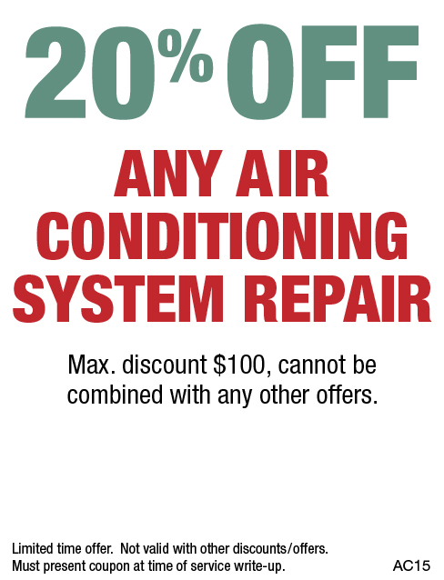 20% OFF Any Air Conditioning System Repair