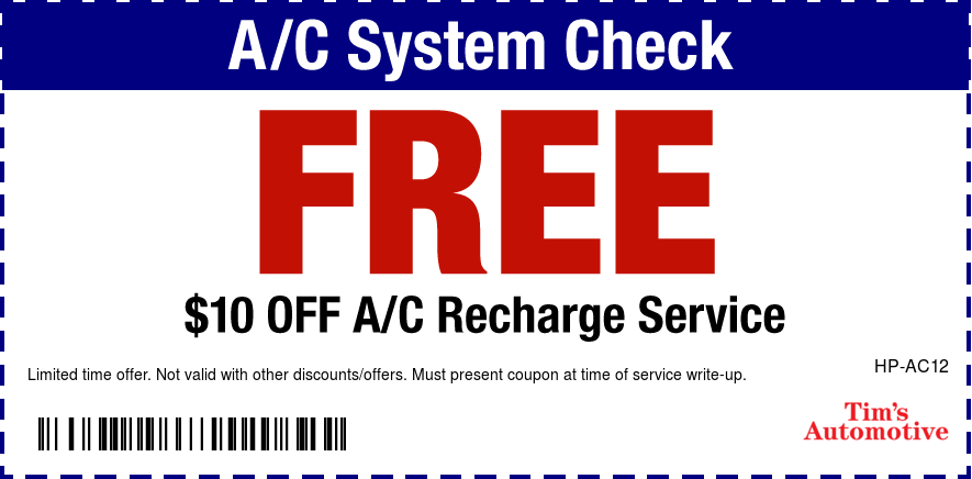FREE A/C System Check 