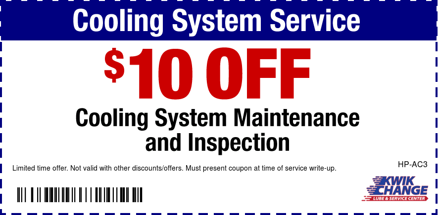 $10 OFF Cooling System Maintenance & Inspection