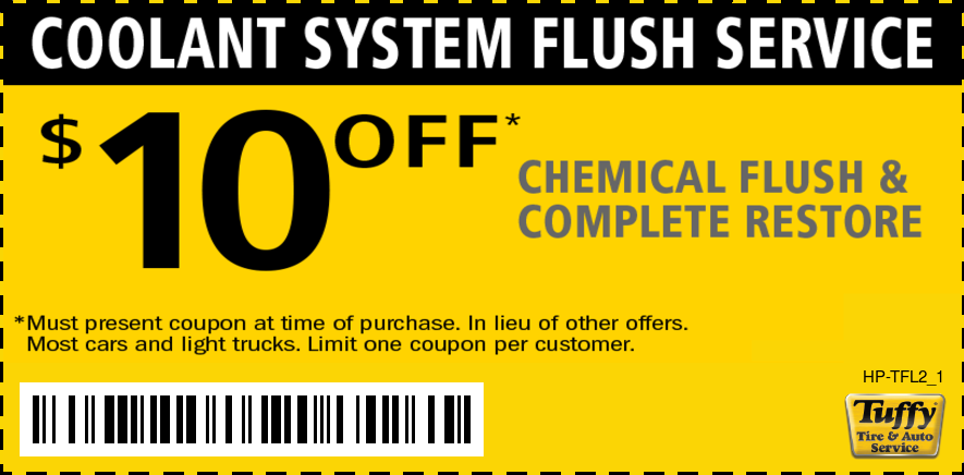 $10 OFF Coolant System Flush