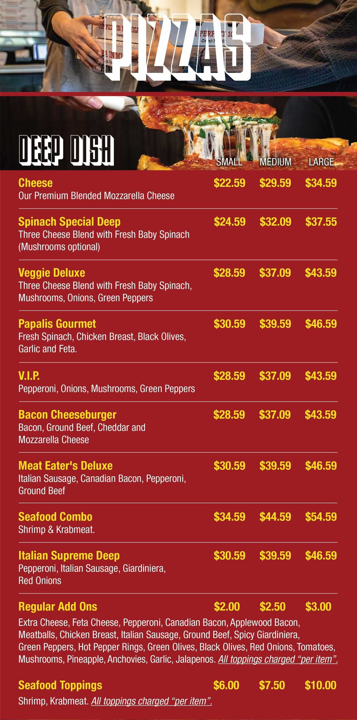 Menu section 1