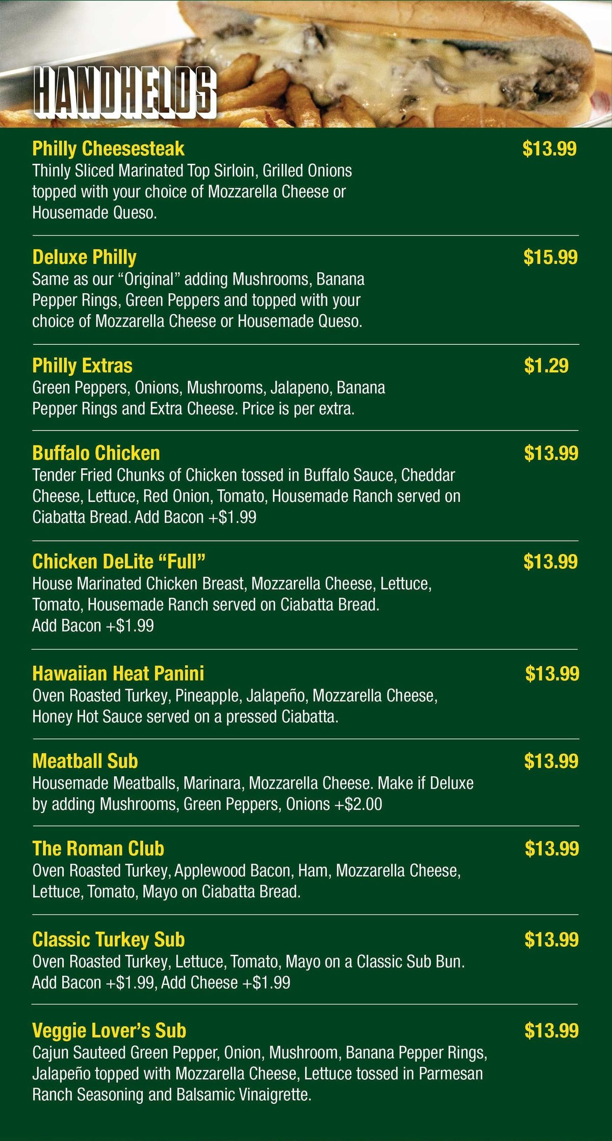 Menu section 11