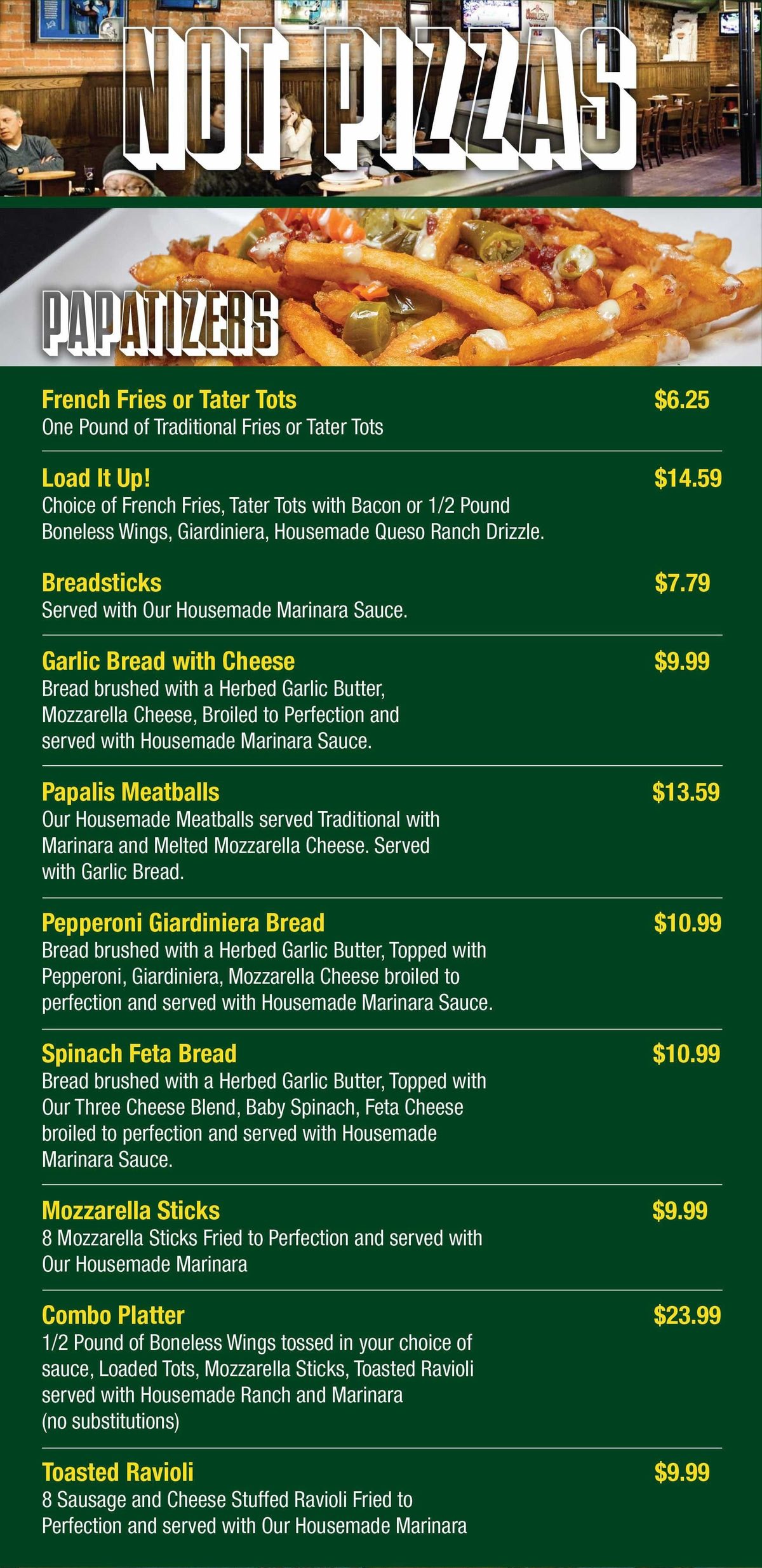 Menu section 6