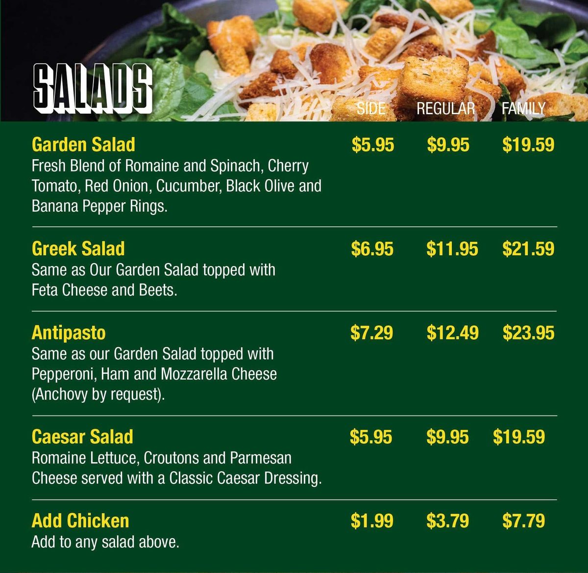 Menu section 9