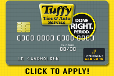 CLICK to Apply for a Tuffy Credit Card  Logo