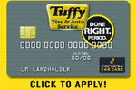 CLICK to Apply for a Tuffy Credit Card  logo
