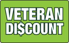 We Offer Veteran Discount Logo