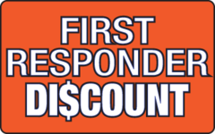 We Offer First Responder Discount Logo
