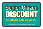 Senior Discount 5% 60+ logo