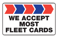 We Accept Most Fleet Cards Logo