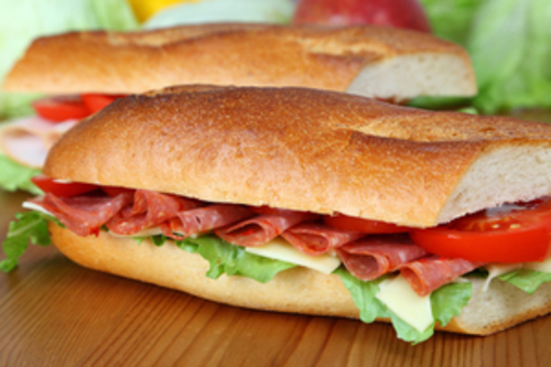 Hometown Pizza Sub Sandwiches Ham, Steak, italian 