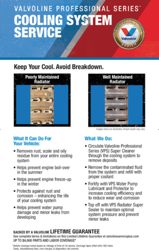 Valvoline Cooling System Service