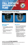 Valvoline Differential Fluid Service