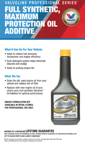 Valvoline Protective Oil Additive