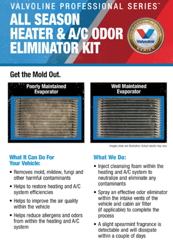 Valvoline Heater AC Odor Eliminator
