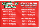 Unlimited Washes Family Plans