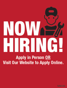 We're Hiring at Covington Pro Lube 