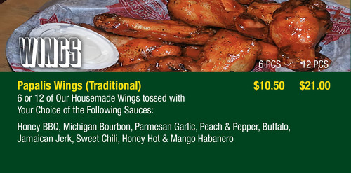 Traditional Wings - PizzaPapalis